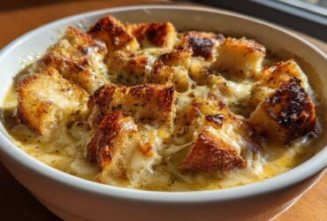 Cheesy Garlic Bread Soup (Yes, It’s a Thing!)