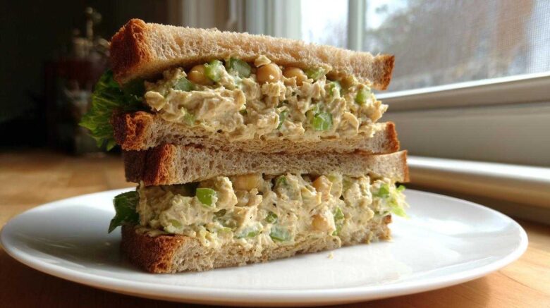 Chickpea Tuna Salad Sandwich (No Tuna, All Taste)