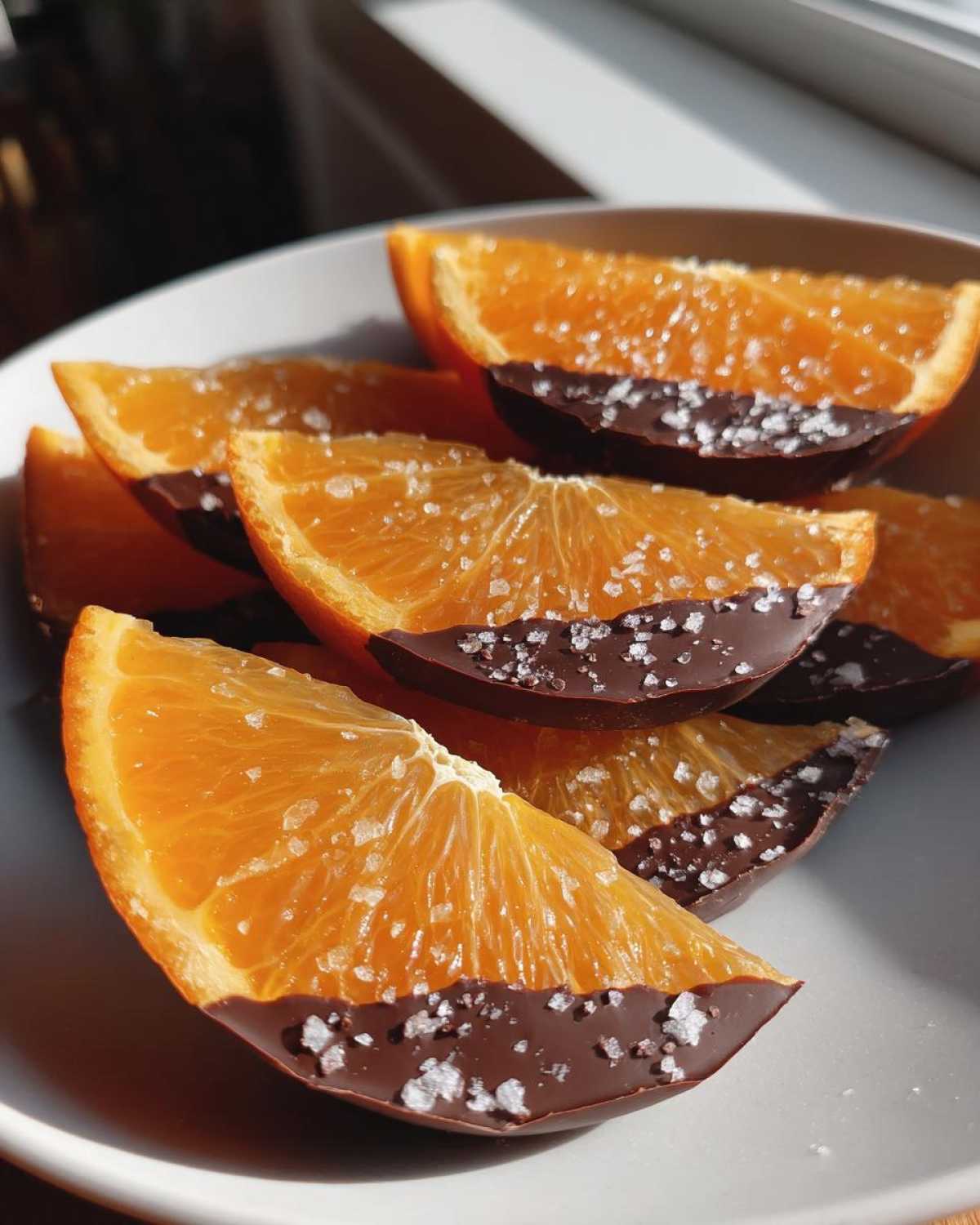 Chocolate-Dipped Orange Slices (Healthy Candy Fix) - detail 3