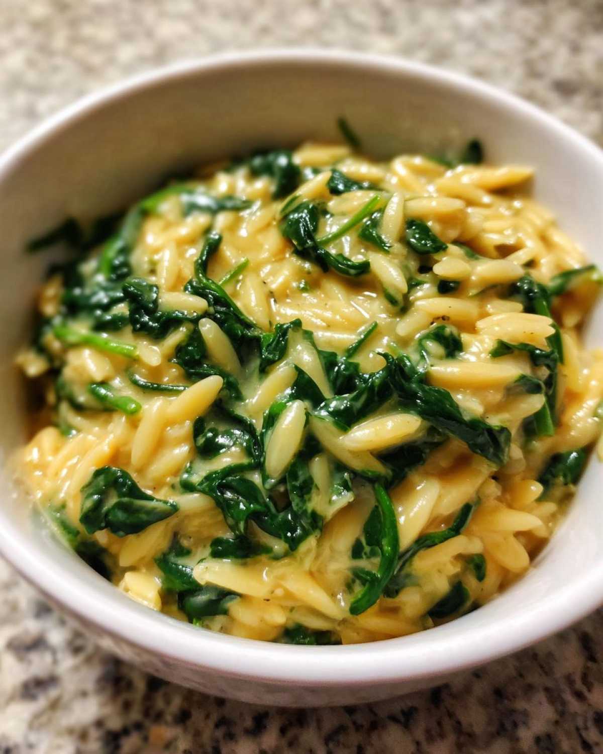 Creamy One-Pot Orzo with Spinach (No Fuss Meal) - detail 1