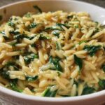 Creamy One-Pot Orzo with Spinach (No Fuss Meal)
