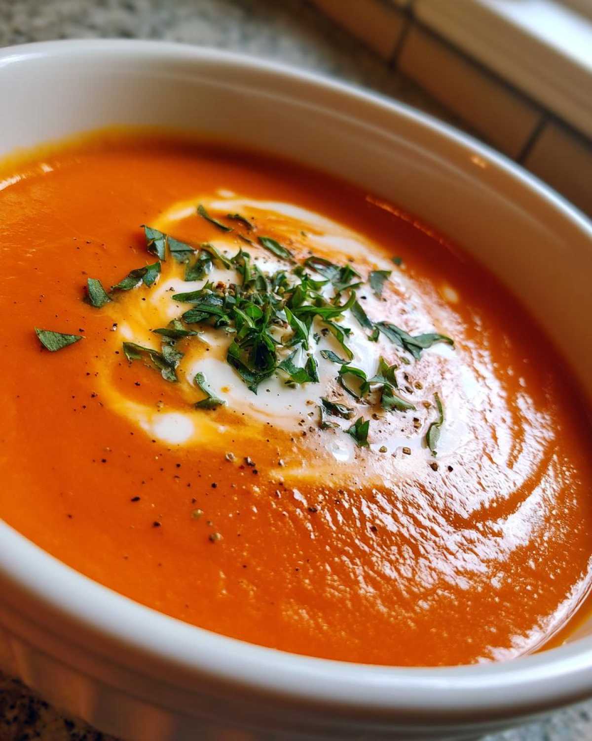 Creamy Tomato Basil Soup (Better Than Canned!) - detail 3