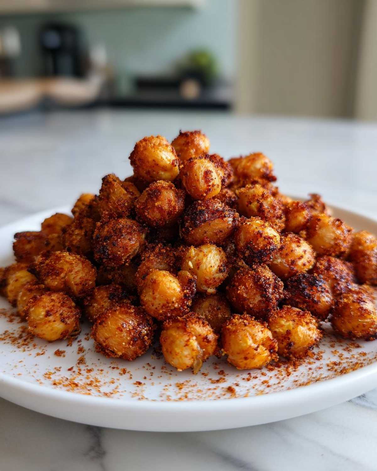 Crispy Air Fryer Chickpeas (Addictive Snack!) - detail 1