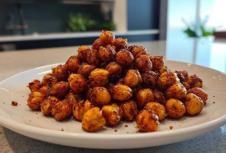 Crispy Air Fryer Chickpeas (Addictive Snack!)