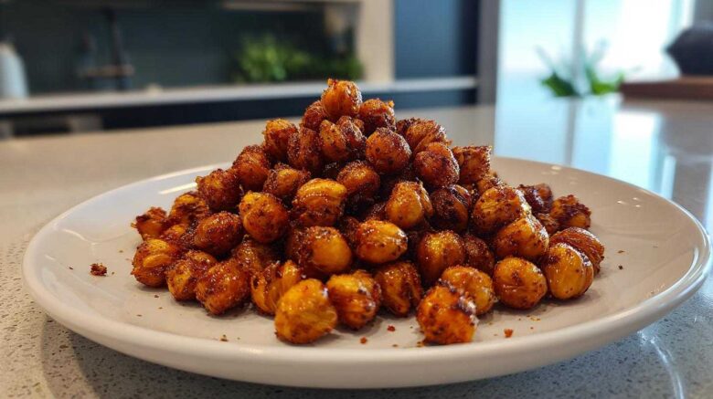 Crispy Air Fryer Chickpeas (Addictive Snack!)