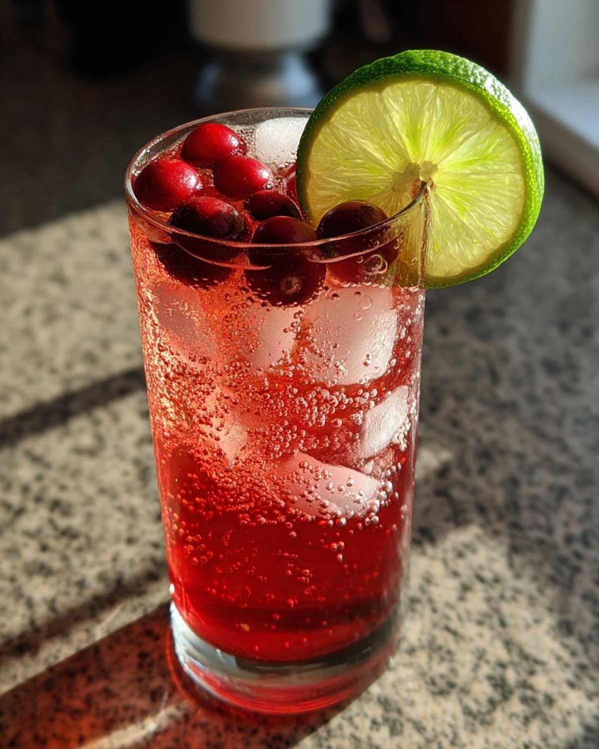 Dry January Mocktail: Cranberry Ginger Fizz - detail 4