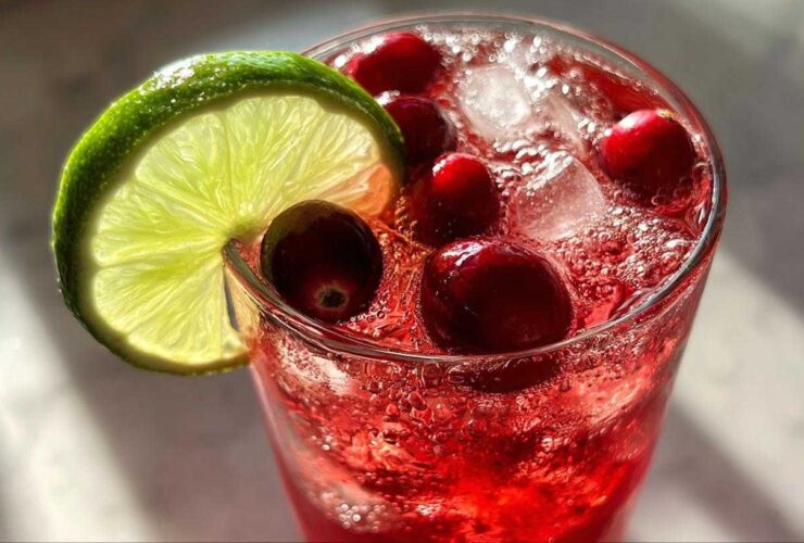 Dry January Mocktail: Cranberry Ginger Fizz