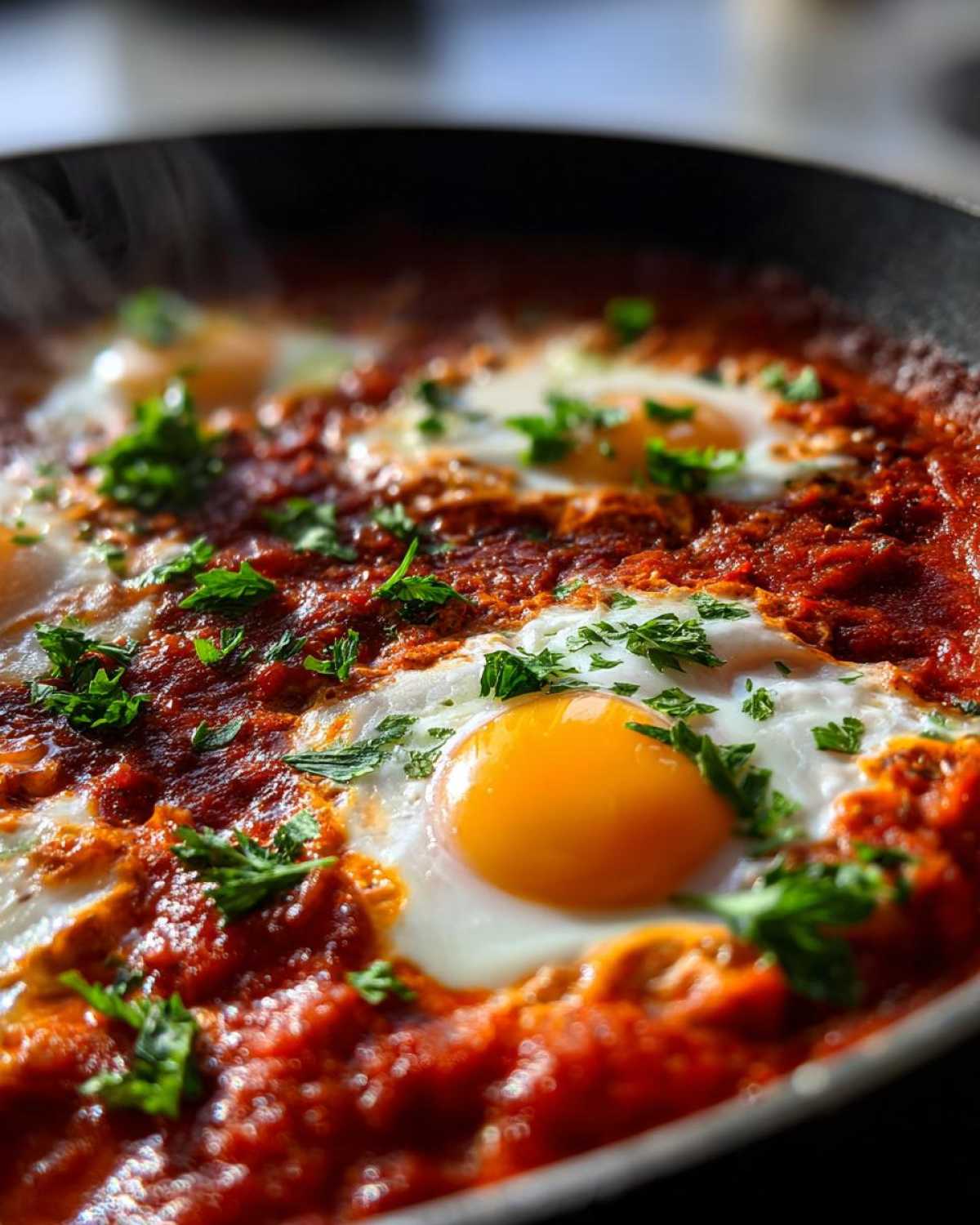 Easy Shakshuka (Eggs in Spiced Tomato Sauce) - detail 4