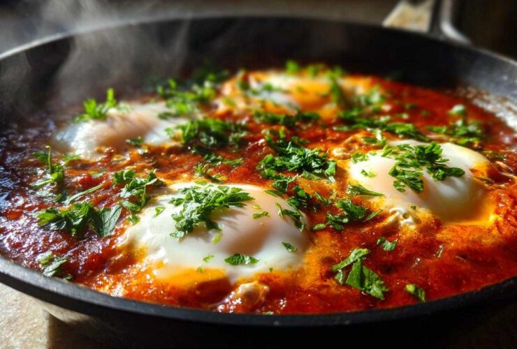 Easy Shakshuka (Eggs in Spiced Tomato Sauce)