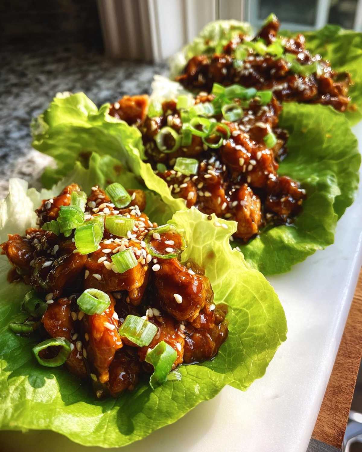 Easy Teriyaki Chicken Lettuce Wraps (Low Carb!) - detail 2