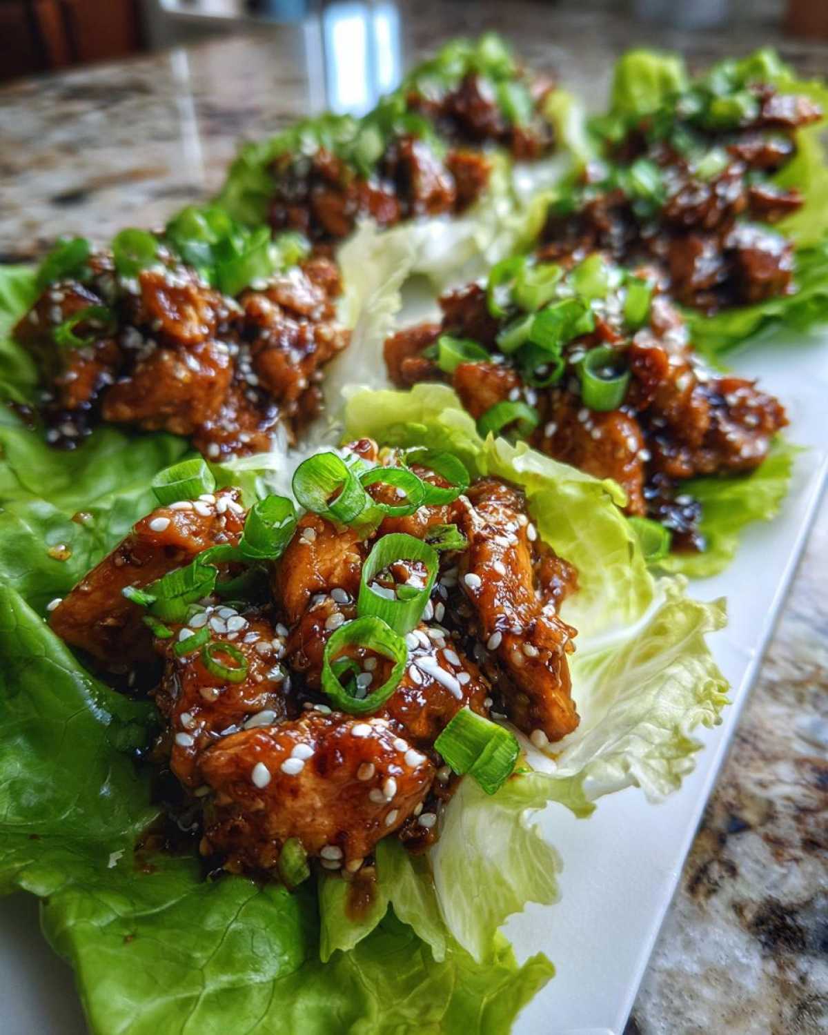 Easy Teriyaki Chicken Lettuce Wraps (Low Carb!) - detail 3