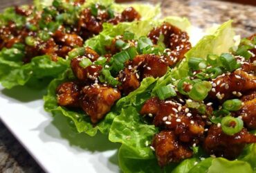 Easy Teriyaki Chicken Lettuce Wraps (Low Carb!)