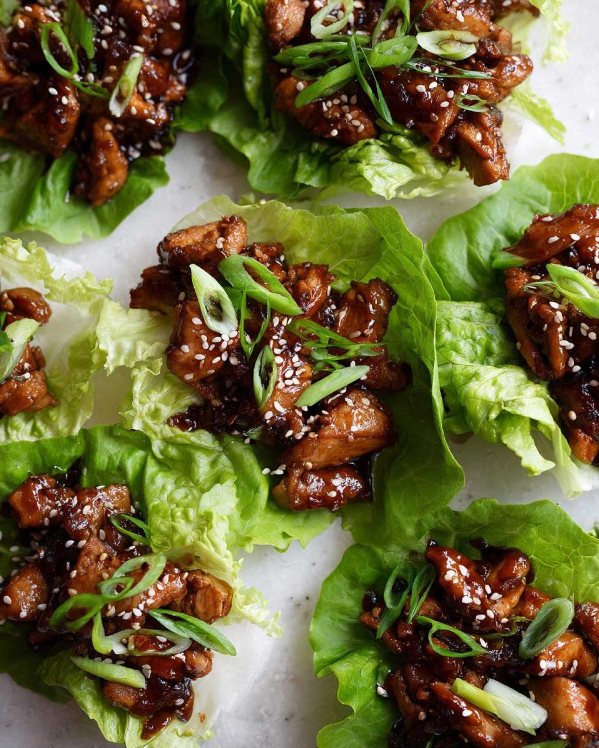Easy Teriyaki Chicken Lettuce Wraps (Low Carb!) - detail 4