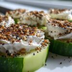 Everything Bagel Cucumber Bites (Low-Carb Appetizer)