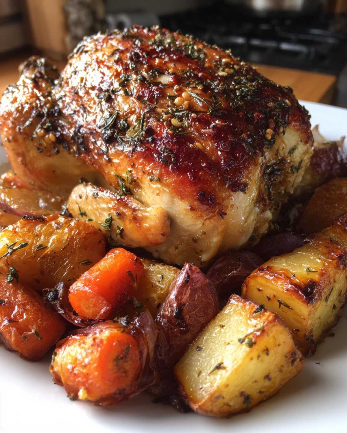 Garlic-Herb Roast Chicken & Veggies (Sunday Roast Simplified) - detail 2