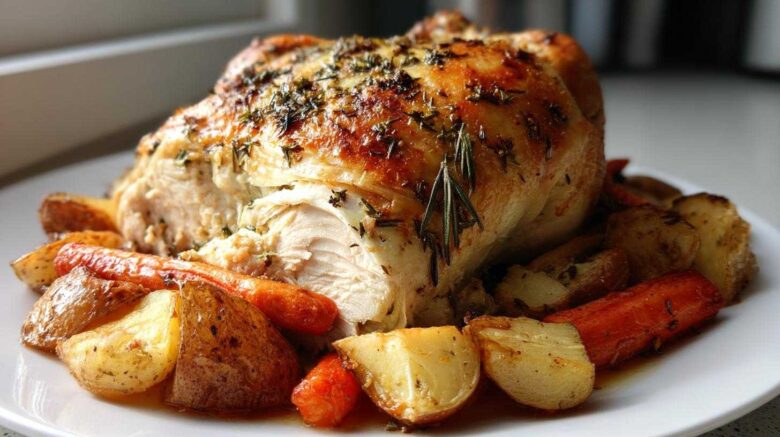 Garlic-Herb Roast Chicken & Veggies (Sunday Roast Simplified)