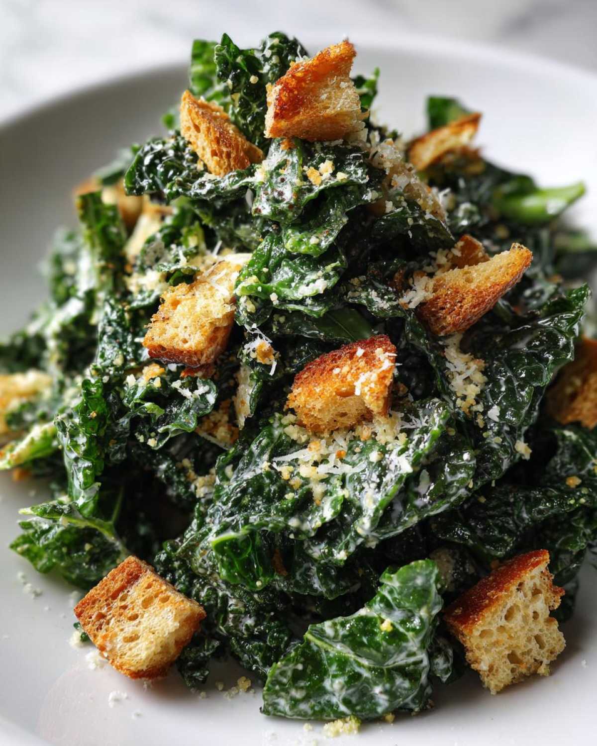 Guilt-Free Kale Caesar Salad (Healthy Cravings Satisfied) - detail 3