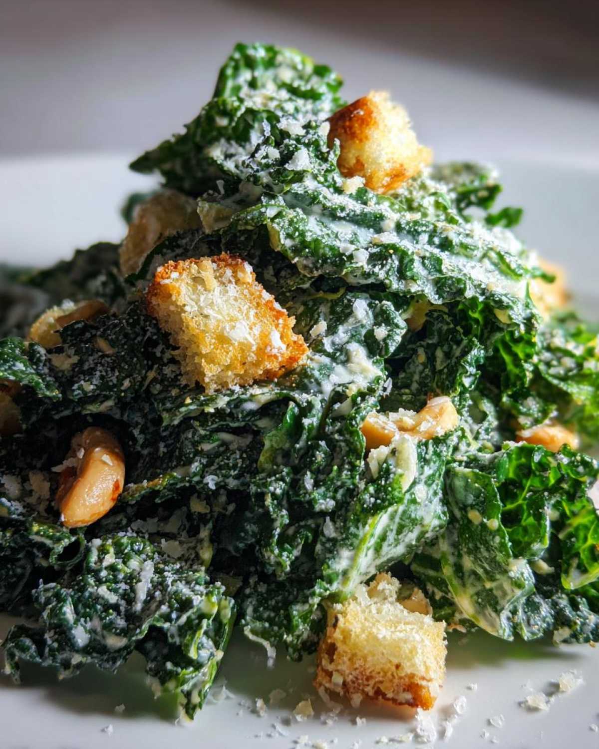 Guilt-Free Kale Caesar Salad (Healthy Cravings Satisfied) - detail 4