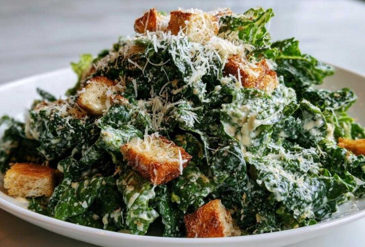 Guilt-Free Kale Caesar Salad (Healthy Cravings Satisfied)
