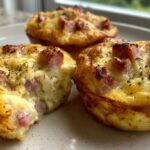 Ham & Cheese Quiche Muffins (Keto Breakfast Bites)