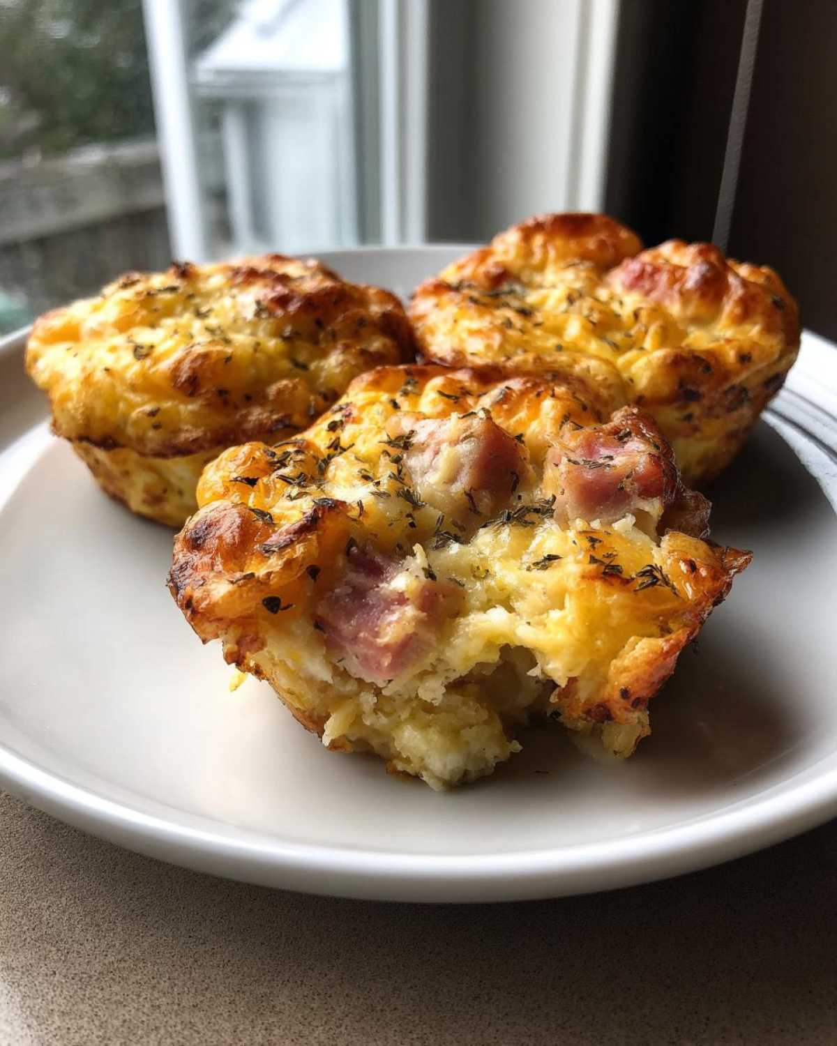 Ham & Cheese Quiche Muffins (Keto Breakfast Bites) - detail 3