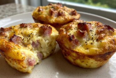 Ham & Cheese Quiche Muffins (Keto Breakfast Bites)
