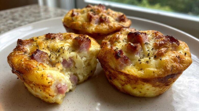 Ham & Cheese Quiche Muffins (Keto Breakfast Bites)
