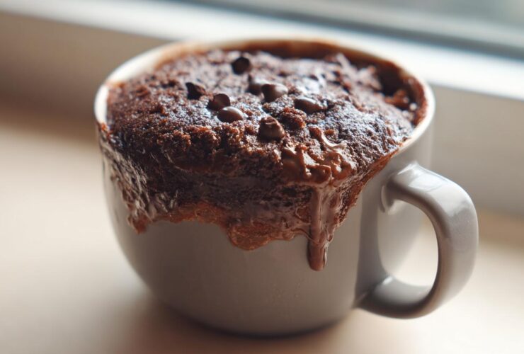 Hot Chocolate Mug Cake (Ready in 5 Minutes)