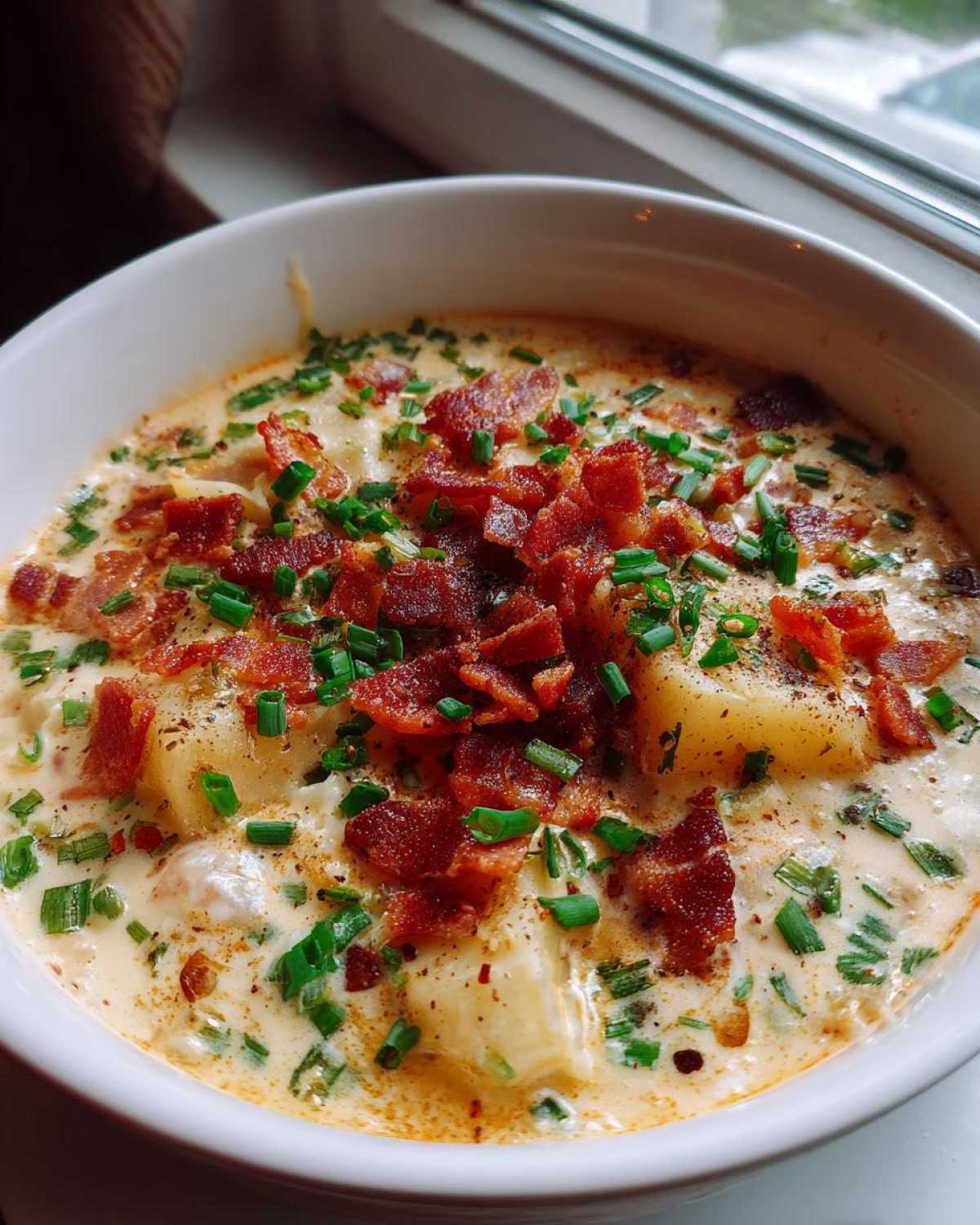 Instant Pot Loaded Baked Potato Chowder (Set and Forget) - detail 1
