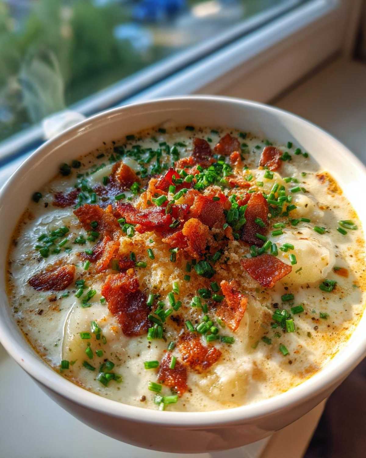 Instant Pot Loaded Baked Potato Chowder (Set and Forget) - detail 2