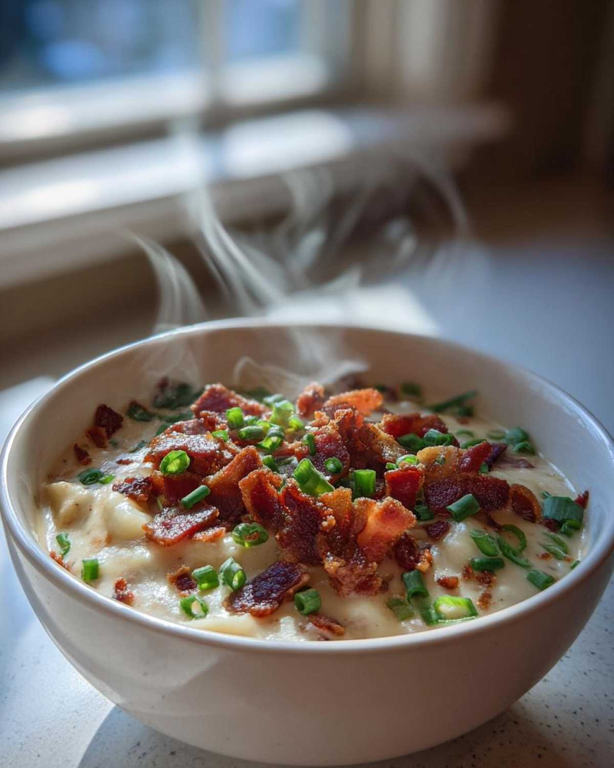 Instant Pot Loaded Baked Potato Chowder (Set and Forget) - detail 3