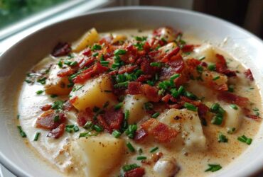 Instant Pot Loaded Baked Potato Chowder (Set and Forget)