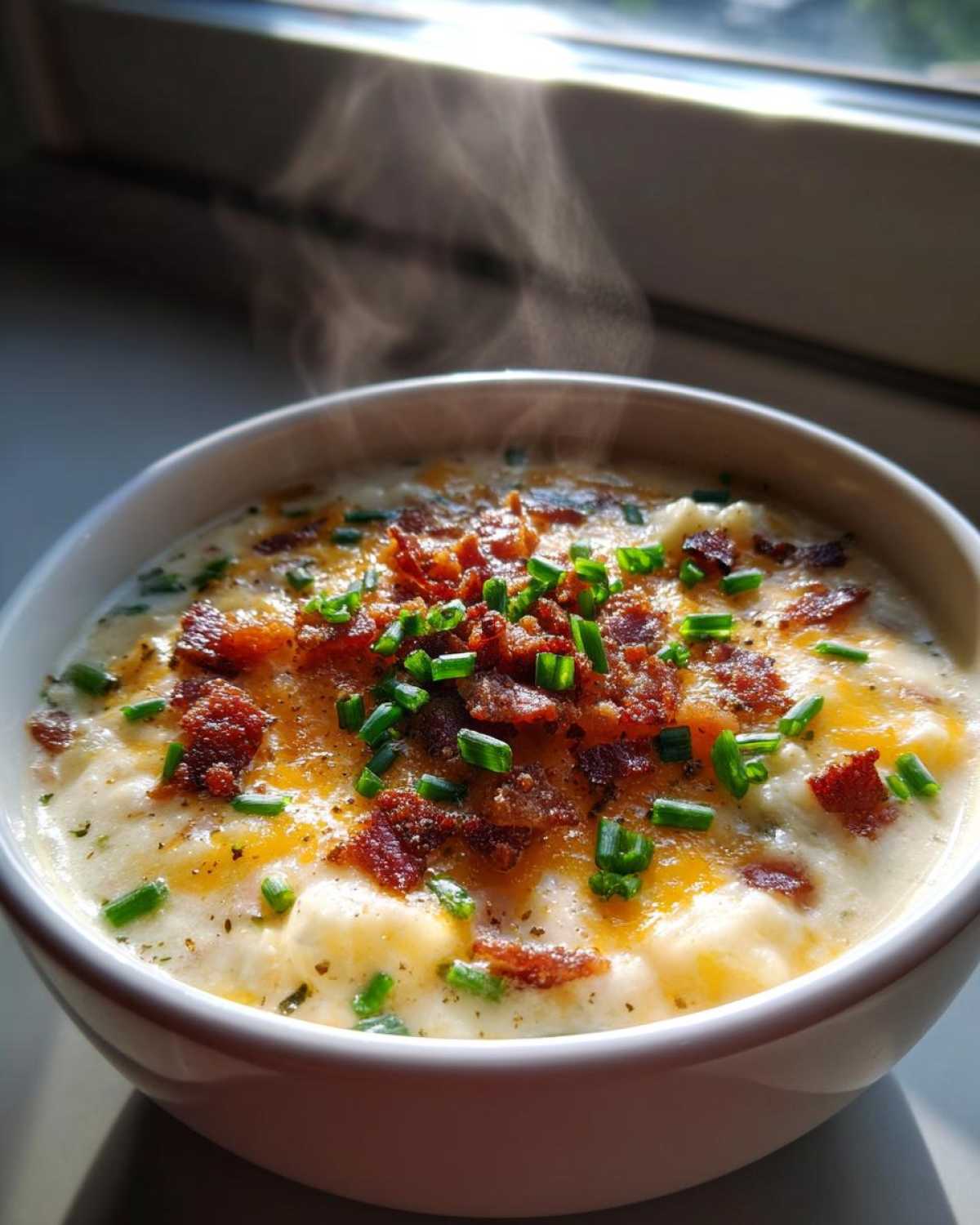 Instant Pot Loaded Baked Potato Chowder (Set and Forget) - detail 4