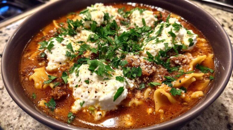 Lasagna Soup: All the Comfort, Half the Effort