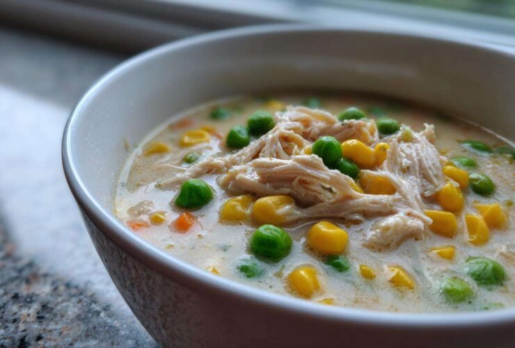Lightened-Up Chicken Pot Pie Soup (All the Flavor!)