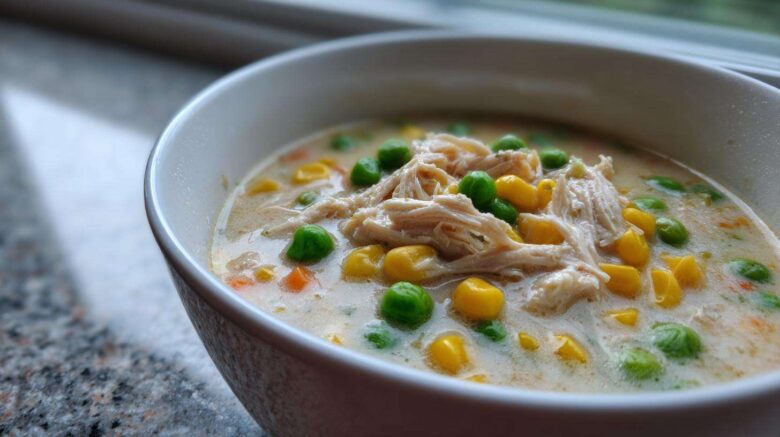 Lightened-Up Chicken Pot Pie Soup (All the Flavor!)