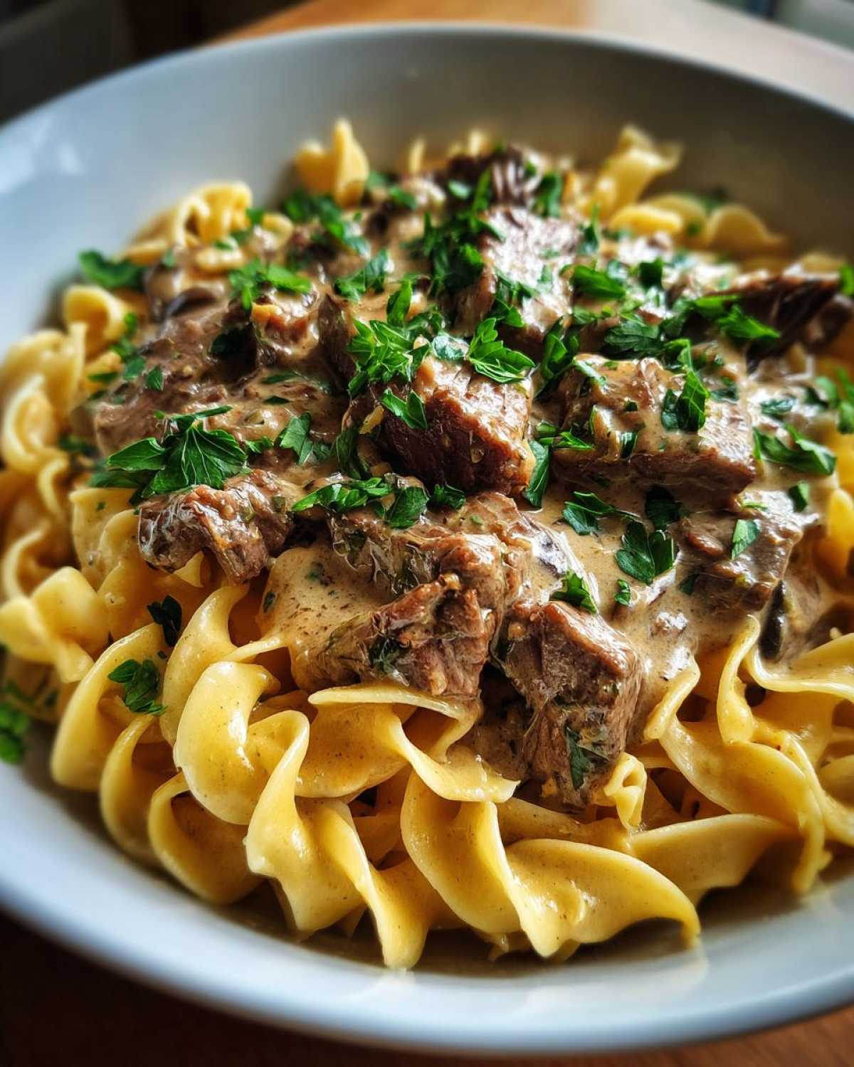 Lighter Beef Stroganoff with Greek Yogurt (Comfort Swap) - detail 2