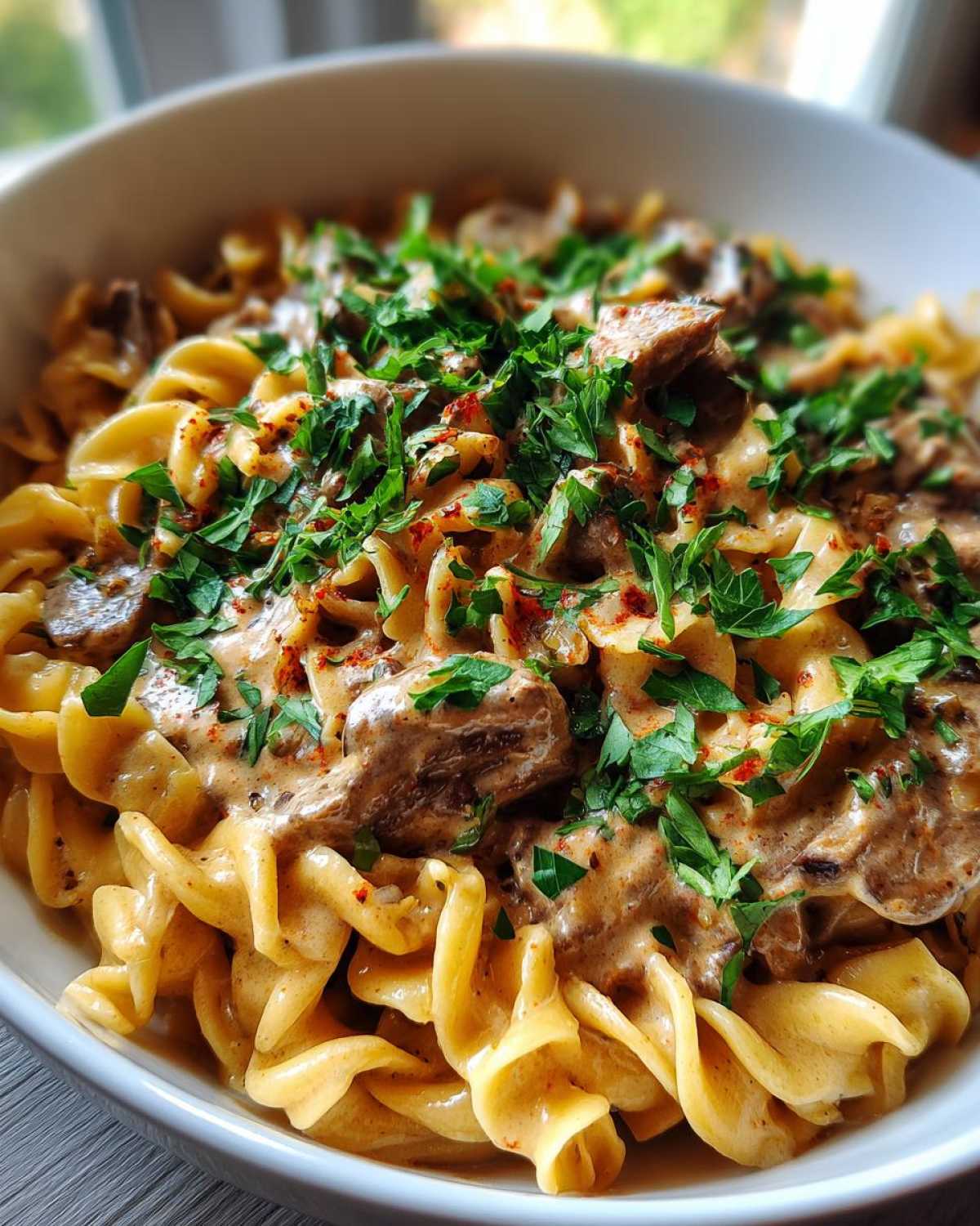 Lighter Beef Stroganoff with Greek Yogurt (Comfort Swap) - detail 3