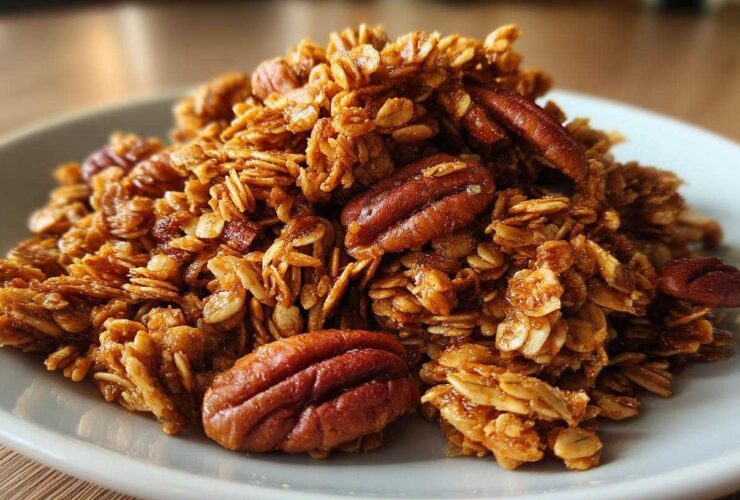 Maple Pecan Granola to Jazz Up January Mornings
