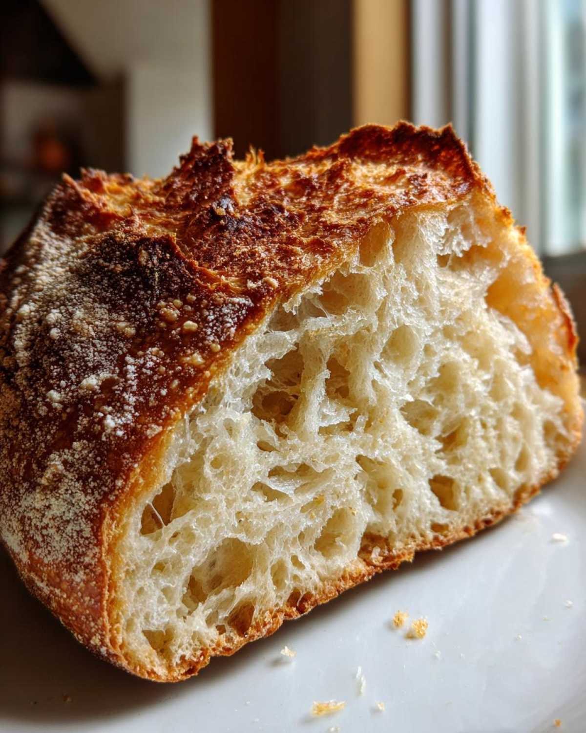 No-Knead Dutch Oven Bread (Bakery-Worthy Crust) - detail 3