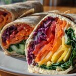 No-Salad Healthy Lunch: Rainbow Veggie Wraps