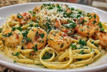 One-Pan Garlic Shrimp Pasta (No Cleanup Required)