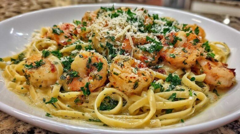 One-Pan Garlic Shrimp Pasta (No Cleanup Required)