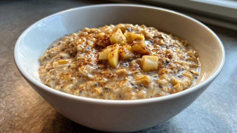 Overnight Oats with Chia That Taste Like Apple Pie