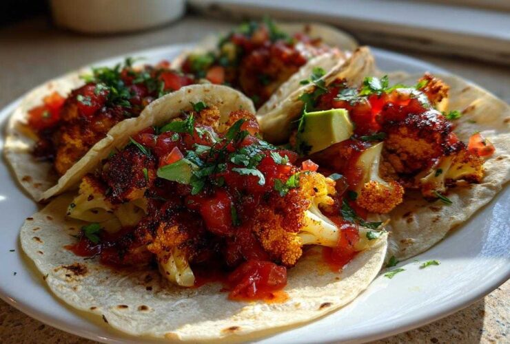 Roasted Cauliflower Tacos (Taco Tuesday Vegan-Style)