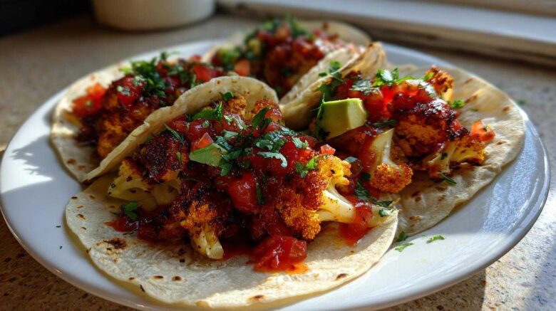 Roasted Cauliflower Tacos (Taco Tuesday Vegan-Style)