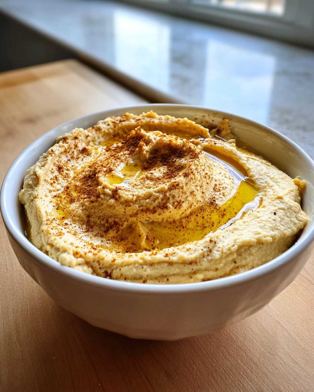 Roasted Garlic Hummus (Creamy & No Tahini Needed) - detail 4