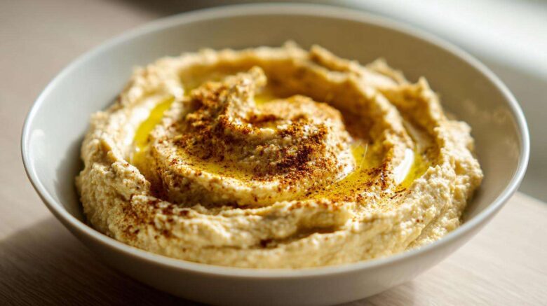 Roasted Garlic Hummus (Creamy & No Tahini Needed)