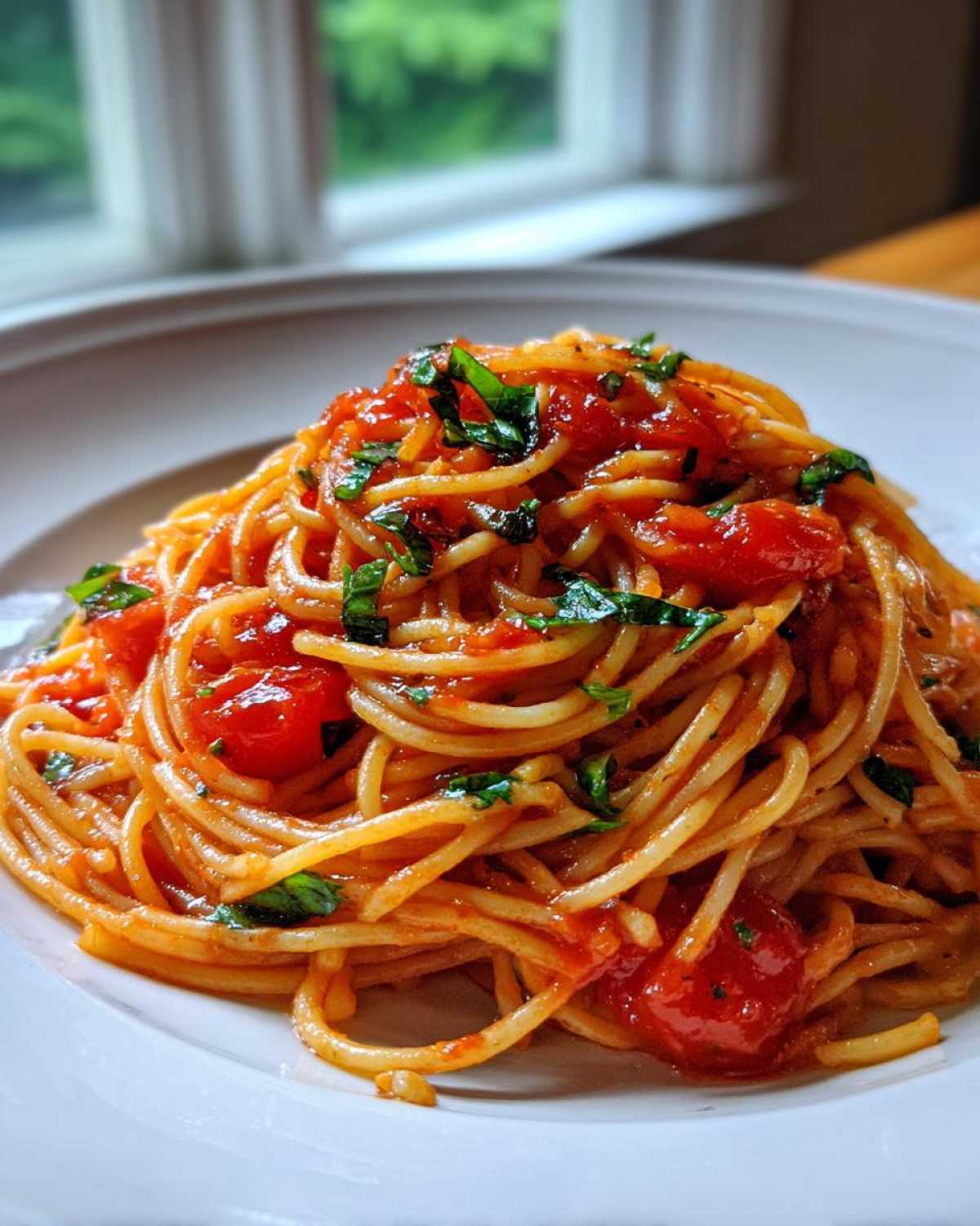 Simplest Ever Tomato Basil Pasta (Fresh & Fast) - detail 4