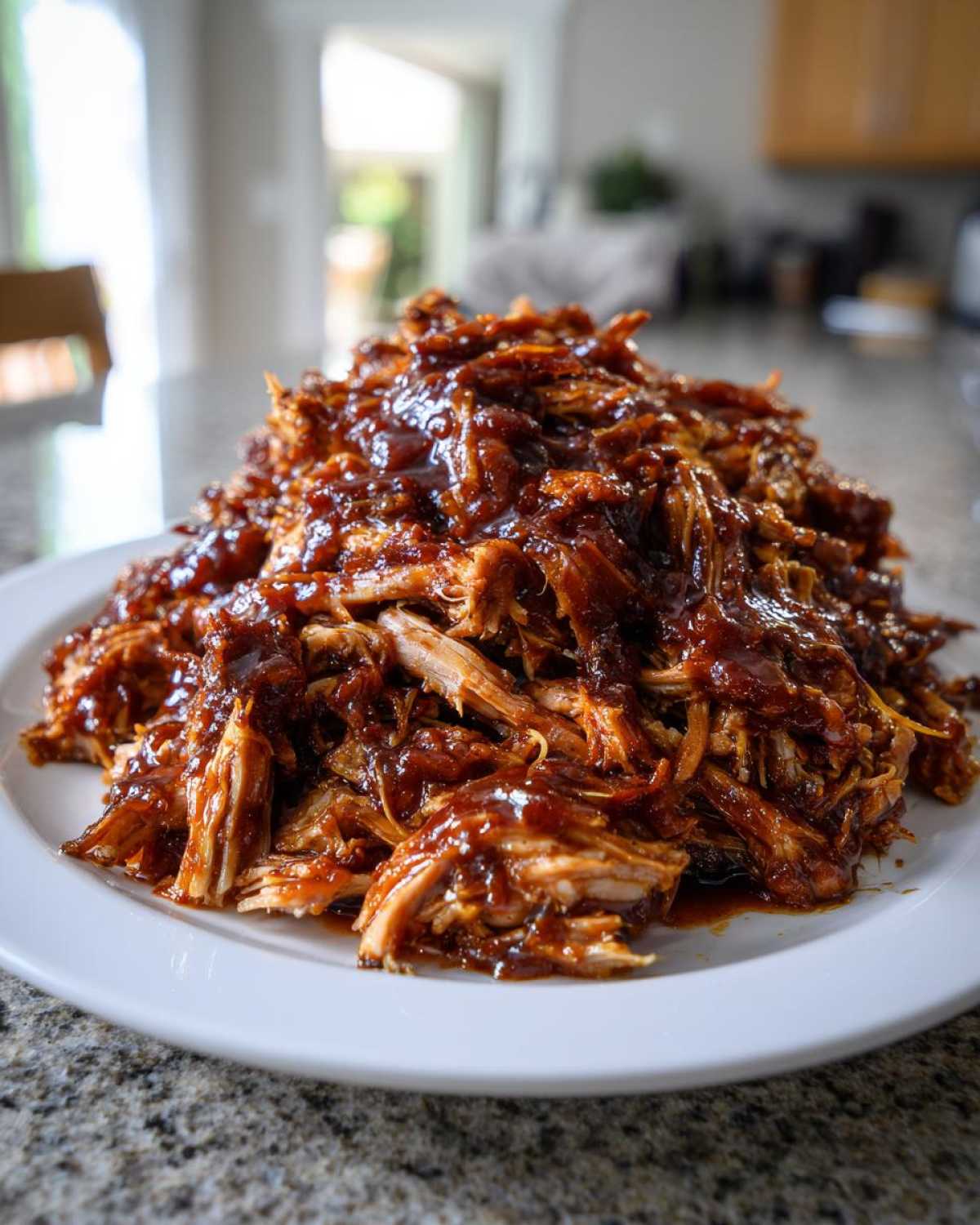 Slow Cooker BBQ Pulled Chicken (2 Minutes Prep) - detail 1